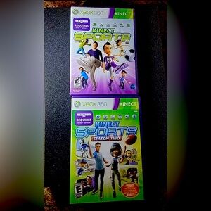 Xbox 360 - Kinect Sports 1 + 2 (Season Two) - Lot of 2 Bundle